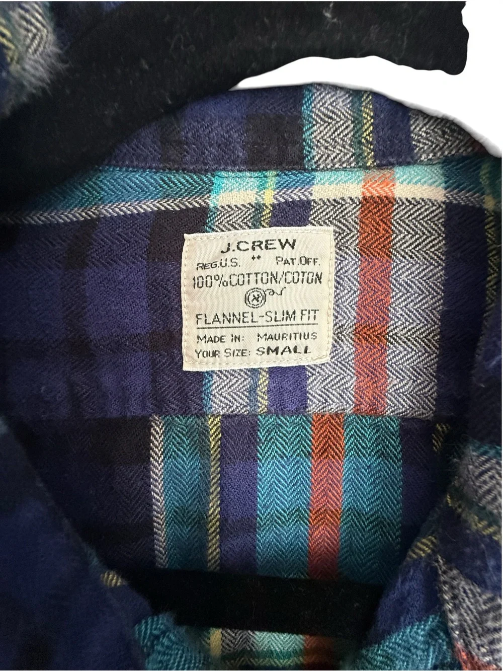Vintage J. Crew Blue Green Preppy Plaid Flannel 100% Cotton Men’s Small